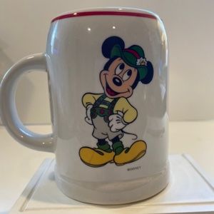 Vintage Mickey Mouse German Beer Mug Disney Octoberfest